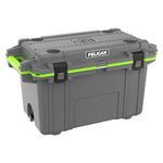 Pelican Elite 70 Quart Cooler (Dark Grey/Green)