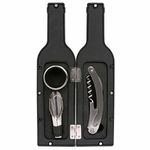 Kikkerland 3-Piece Wine Bottle Accessory Set