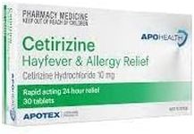 APOHEALTH CETIRIZINE HAYFEVER & ALLERGY TABLETS 30