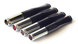 Denicotea Original Series Cigarette Holder + 10 Free Filters - Black & Silver - Pack of 4 - Add Style & Sophistication - Avoid Stained Fingers & Lips - Classic Look