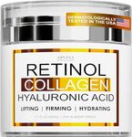 Retinol Cream for Face - Face Moisturizer with Collagen Cream and Hyaluronic Acid - Anti Aging Eye Face Cream Day and Night Facial Cream - Hydrating Wrinkle Cream for Women and Men - Neck & Décolleté