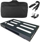 SOYAN 22" x 12.5" Large Guitar Pedal Board with Power Supply Cradle, Carry Bag Included (SPB-22S)