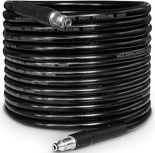 10M High Pressure Washer Replacement Hose for Bosch AQT Series Extension Hose Drain Cleaning kit Fitting Quick Connector Black…