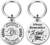 FALOGI Grandma Gifts from Grandson, Grandma Birthday Gifts, Remember I Love You Grandma Keychain