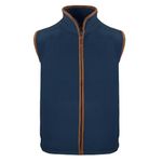 Hazy Blue Mens Fleece Bodywarmer Bentley – Lightweight Zip Up Waistcoat | Bodywarmer | Jacket | Gilets for Men | 2 Front pockets | Outdoors, Walking & Daily Use – NEW DENIM - 3XL