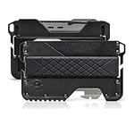 Dango Tactical Wallet – RFID Blocking Card Holder for Men - Leather + Multi-Tool Slim Minimalist - Integrated Rail System & Cash Band - Easy Access to Money and Cards – T01 Tactical EDC Front Pocket