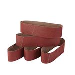 100mm x 915mm Sanding Belts, 60/80/120/240/320 Grits, Belt Sander Tool for Woodworking, Metal Polishing, 5 Pack Aluminum Oxide Sanding Belt