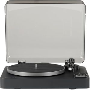 Crosley C300A-BK Fully Automatic Belt-Drive Bluetooth Turntable Record Player, Black