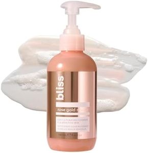 Bliss Rose Gold Rescue Foaming Face Wash – 6.4 Fl Oz – Gentle Cleanser for Sensitive Skin with Rose Water & Colloidal Gold – Non-Drying, Vegan & Cruelty-Free – Removes Makeup & Dirt