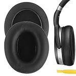 Geekria QuickFit Replacement Ear Pads for Sennheiser HD465, HD485 Headphones Ear Cushions, Headset Earpads, Ear Cups Cover Repair Part (Black)