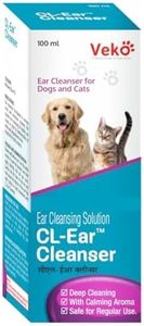 Best Ear Cleansing Solution for Pets | for Dogs and Cats | Offers Top Protection Against Dirt, Cleans and Maintains The Ear