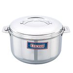 Expresso Double Layer Bottom Hot Insulated Stainless Steel Casserole w/Lid, Capacity 5 litres