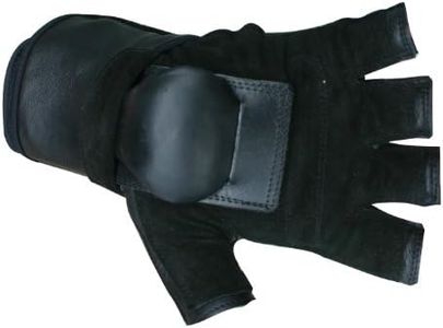 Hillbilly Wrist Guard Gloves - Half Finger (Black, Small)