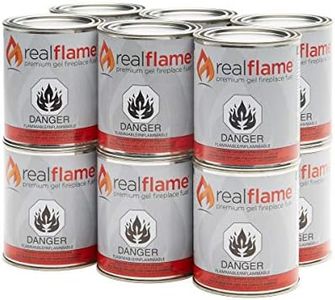 Real Flame Gel Fuel Cans - 12-Pack - Gelled Isopropyl Alcohol for Indoor or Outdoor Fireplaces