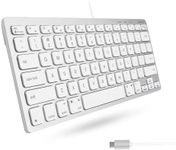 Macally Mini USB C Keyboard - Plug 