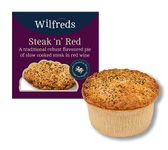 Wilfreds Delicious Expertly Made Classic Steak and Red Wine Pie - 6 x 270g Pies, Slow-cooked Tender Steak in Rich Sauce, Award-Winning meat pies, Conveniently Delivered to Your Door