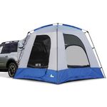 Napier Sportz SUV Tent | 9'x9' Vehicle Camping Tent with Full Rainlfy and Awning | Fits All CUVs, SUVs, Minivans | Sleeps 5 Adults | Blue/Gray | Model 82000