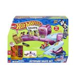 Hot Wheels Skate Octopark Playset, With Exclusive Finger Skateboard and Pair of Removable Skate Shoes, Toy Storage for Boards and Shoes, HMK01