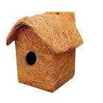 LIVEONCE Safest Organic Bird nest Single Decker Window House Purely Handmade Nest for All Small Birds - (Large)