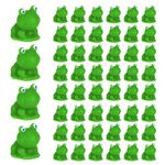 HEQU 50 Pcs Mini Frogs, Mini Resin Frogs Mini Figurines Frog Decor Tiny Frogs Mini Figures Mini Animals Frog Toy Mini Resin Animals Frog Garden Decorations for Garden Potted Landscape DIY Craft