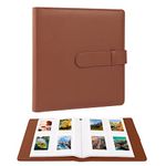 256 Pockets Mini Photo Album for Fujifilm Instax Mini Camera, Fits Polaroid Snap, Z2300,PIC-300,SocialMatic Instant Cameras & Zip Instant Printer (Brown)