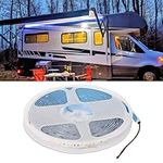 SAVITA RV Underglow Led Light Kit, 12V 16.4ft White RV Camping Awning Light Waterproof Travel Trailer Canopy Led Lights RV Awning Lights for Camper Motorhome Travel Trailer Food Trucks