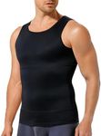 TAILONG Black Compression Shirt Men Shapewear Slimming Body Shaper Vest Sleeveless Tank Top Workout Undershirt