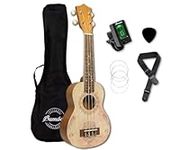 Bamboo Soprano Ukulele Beginner 21 Inch Adult Beginner Ukulele with Complete Kit. Ukulele for Kids Acoustic. Ukelele 21 Adut Beginner. Lotus Mandala Model