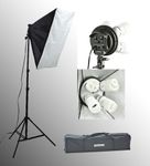 ePhoto VL9004SONE SoftBox Photography Studio Video Lighting Light Kit, 800-Watt (Black)