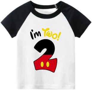 Luke and Lulu 2nd Birthday Boy Shirt Toddler I'm Two Raglan Tee Two Year Old Birthday Outfit Black Yellow 2T