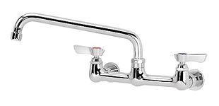 Krowne Silver Series 8" Center Wall Mount Faucet, 10" Spout, 12-810L