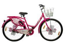 BSA LADYBIRD Evita Cycle for Girls 10 to 15 Years | 2 Years Warranty | 26T Bicycle for Girls and Women with Front Basket & Integrated Carrier, 90% Assembled & Durable Rigid Frame Cycle (Pink)