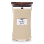 WoodWick Scented Candle, Vanilla Bean Large Hourglass Candle, with Crackling Wick, Burn Time: Up to 130 Hours, Scented Candles Gifts for Women