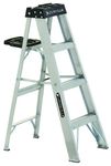 Louisville Ladder AS3004 4-Foot Duty Rating Aluminum Stepladder, 300-Pound