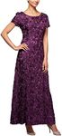 Alex Evenings Women's Long Rosette 