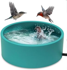 Heated Waterer for Chickens,108OZ Capacity Poultry Water Heater for Chicken Coop Hens Turkey Goose Duck Pigeon Poultry Birds Dog Cat Pet Drinker in Winter
