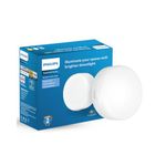 PHILIPS Rimless Full Glow 10-Watt b22d Round Led Surface Downlighter | Surface Led Downlight for Ceiling | Led Ceiling Light for Home & Hall | Cool Daylight | Pack of 1