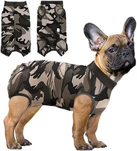 SAWMONG Dog Recovery Suit, Recovery Suit for Dogs After Surgery, Dog Spay Surgical Suit for Female Dogs, Dog Onesie Body Suit for Surgery Male Substitute Dog E-Collar Cone, Camouflage, Medium