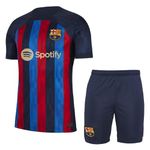 Sportyway Barcelona Kids Messi 10 Fc Football Regular Fit Jersey Set (10-11 Years, Multi)