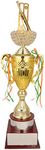 TROPHY JUNCTION Metallic Fiber Trophy (Gold, 30 inches)