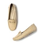 Marc Loire Women Soft Comfortable Anti Slip Flat Loafers for Casuals & Office Wear (Cream, Numeric_4)