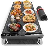 NUTCITY Warming Mat for Food Extra Large, 40" x 15" - Fast Full Surface Heating, Foldable Warming Trays for Food, Food Warming Mat with 7 Temp Settings & 8-Hour Timer for Buffets Party, Gathering