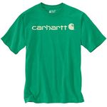 Carhartt Men's Relaxed Fit Heavyweight Short-Sleeve Logo Graphic T-Shirt, Malachite, L