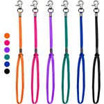 Pet Dog Grooming Loop, Nylon Restraint Noose Adjustable Fixed Dog Cat Safety Tether Straps Dog Grooming Supplies for Pet Grooming Table Bathtub - 6 Pack / 6 Color