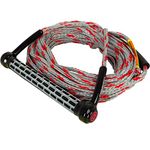 O'Brien 1 Section Combo Ski Rope, Black/Silver