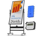 Rolling Magnetic Whiteboard 24 x 48