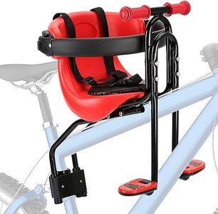 Adjustable Pedal Foldable Seat for Baby 8mths to 4yrs Front Mounted Child Bike Seat with Handrail