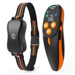 HOMELYLIFE Remote Dog Training Collar – Anti Bark, No Shock, IP67 Waterproof, 1000m Range, Vibrate & Beep for Small Medium Large Dogs with Light