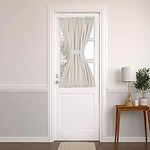 PANOVOUS French Door Curtains Room Darkening Patio Door Thermal Curtain Panels Side Lights Door Panels 25x40 Inch Cream 1 Panel Curtains