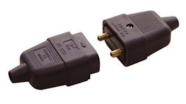 2 Pin In-line Impact Resistant Connector, Black - GVC